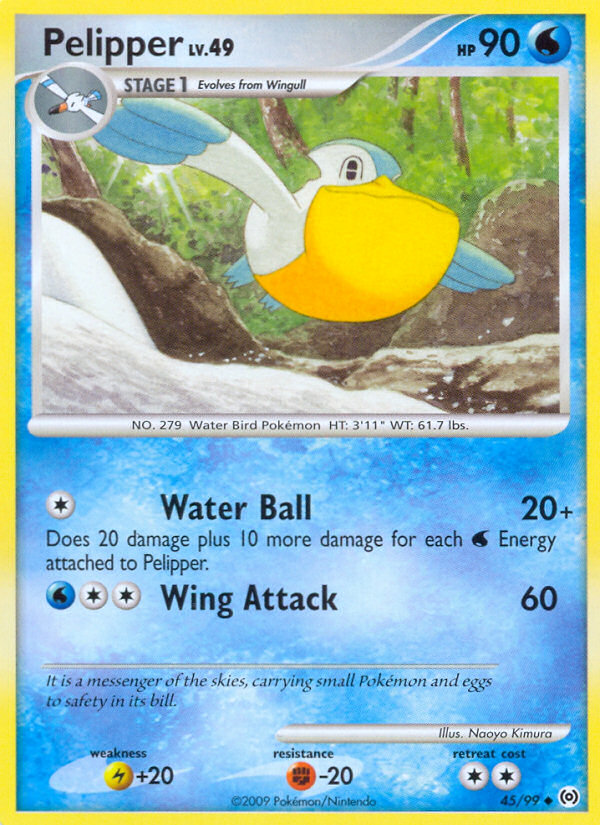 Pelipper – Arceus 45/99 Pokémon card