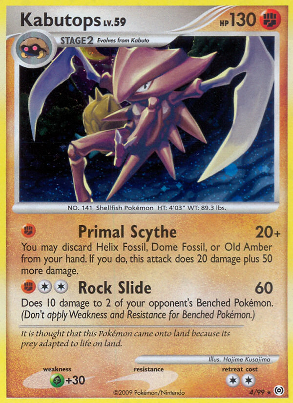 Kabutops – Arceus 4/99 Pokémon card