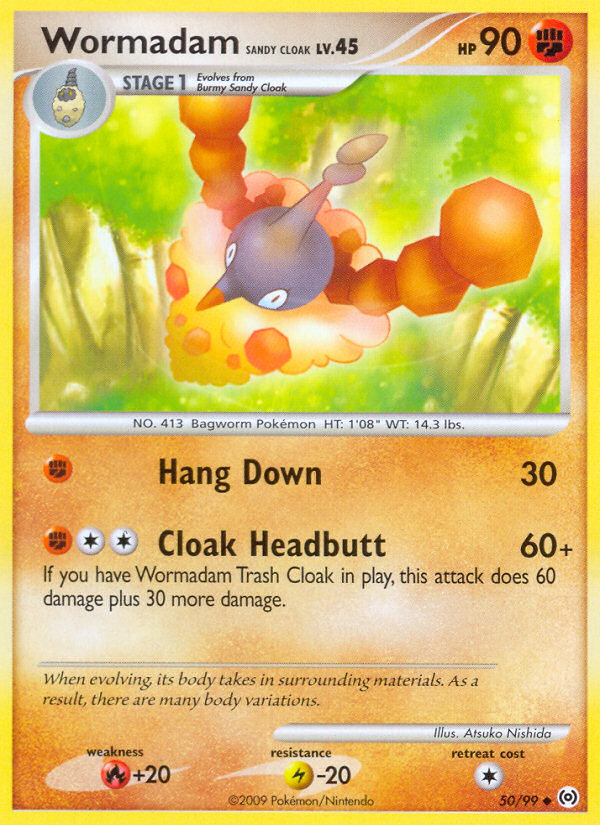 Wormadam Sandy Cloak – Arceus 50/99 Pokémon card