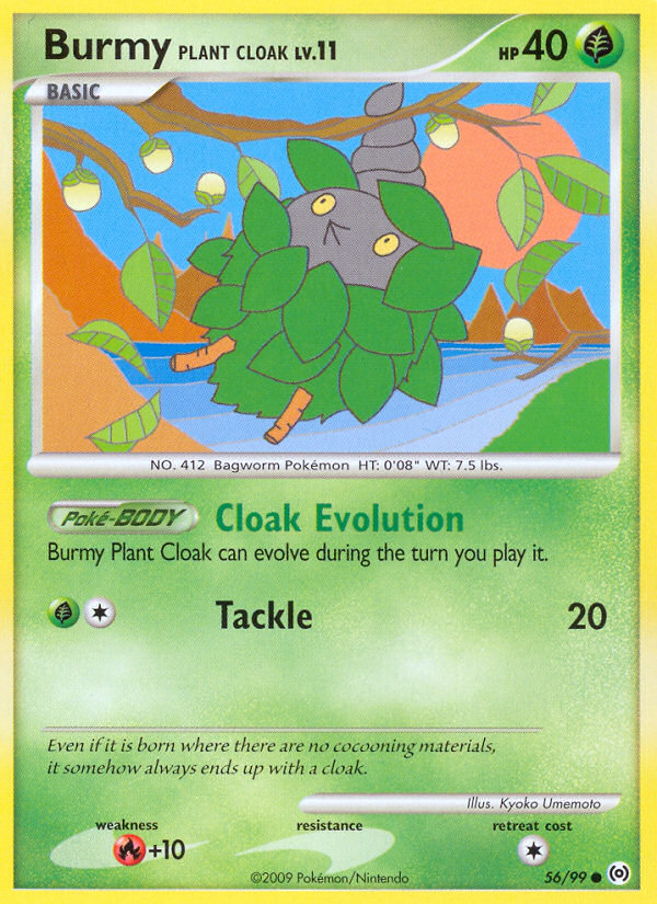 Burmy Plant Cloak – Arceus 56/99 Pokémon card