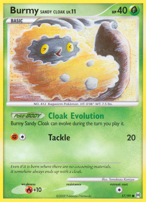 Burmy Sandy Cloak – Arceus 57/99 Pokémon card