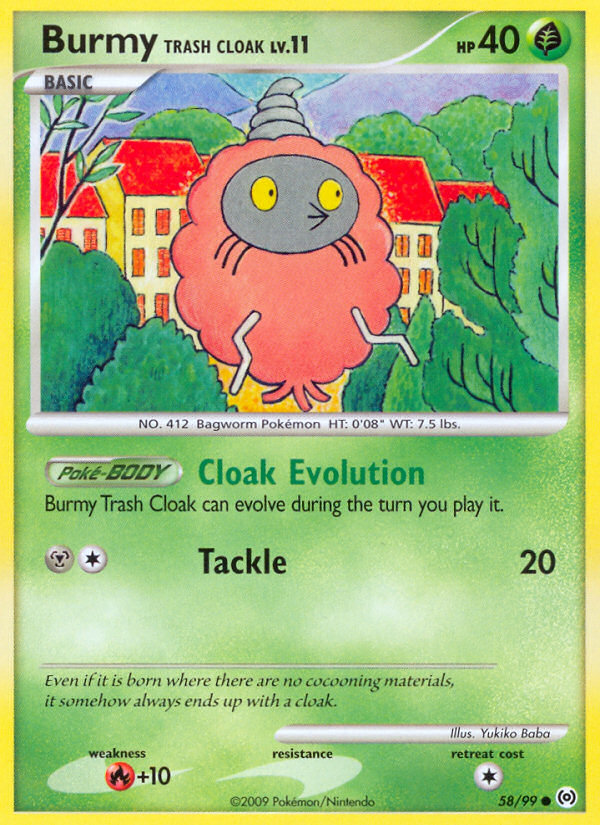 Burmy Trash Cloak – Arceus 58/99 Pokémon card
