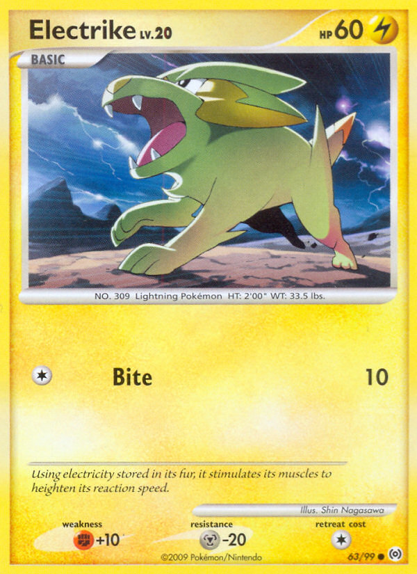 Electrike – Arceus 63/99 Pokémon card