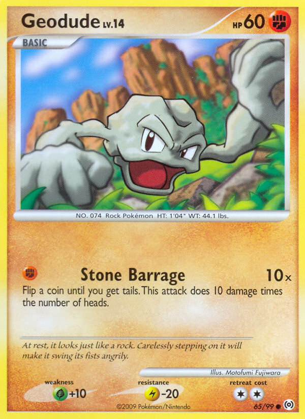 Geodude – Arceus 65/99 Pokémon card