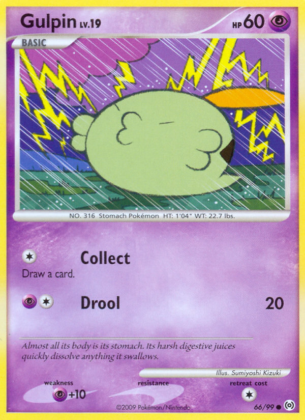 Gulpin – Arceus 66/99 Pokémon card