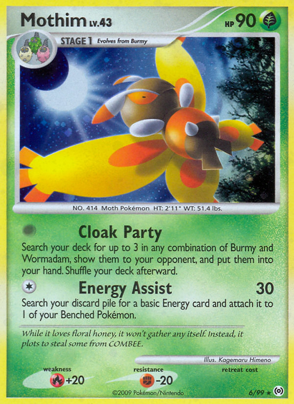 Mothim – Arceus 6/99 Pokémon card