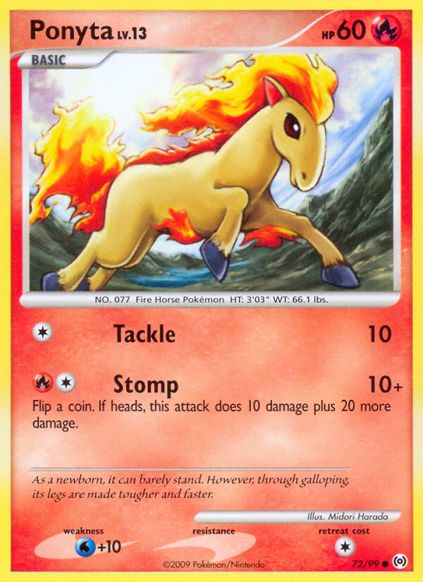 Ponyta – Arceus 72/99 Pokémon card