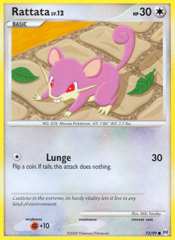 Rattata – Arceus 73/99 Pokémon card