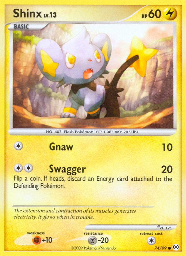 Shinx – Arceus 74/99 Pokémon card