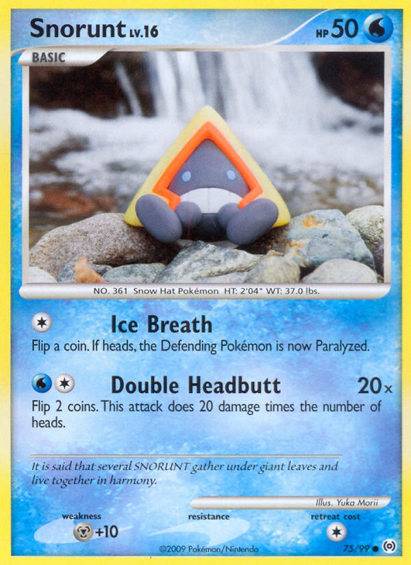 Snorunt – Arceus 75/99 Pokémon card