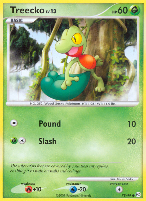Treecko – Arceus 79/99 Pokémon card