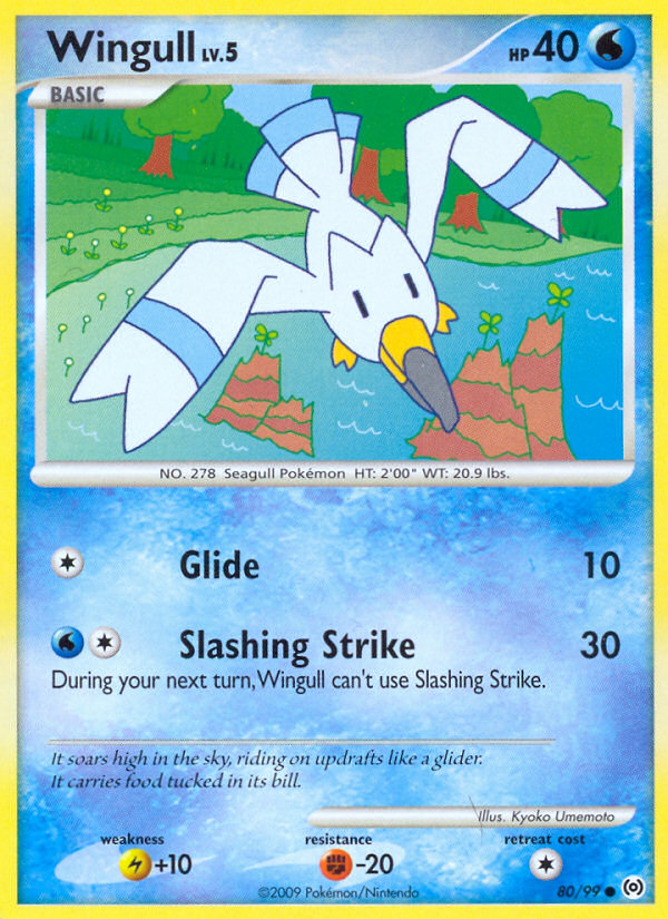 Wingull – Arceus 80/99 Pokémon card