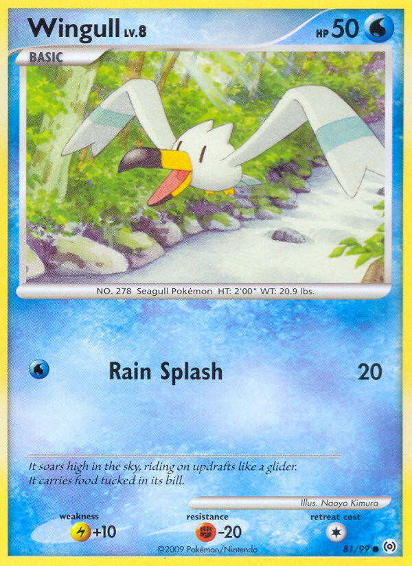 Wingull – Arceus 81/99 Pokémon card