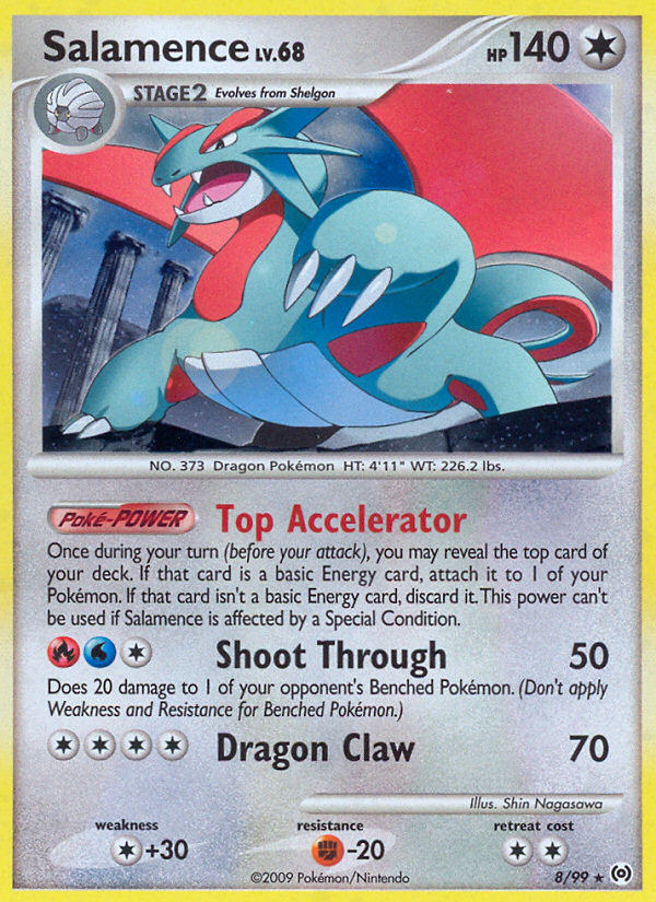 Salamence – Arceus 8/99 Pokémon card