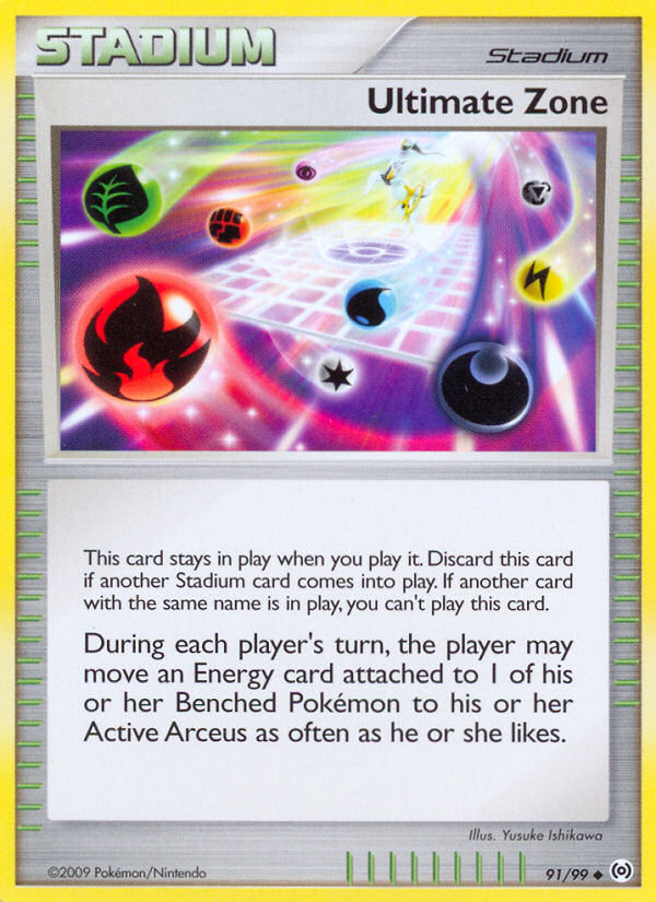 Ultimate Zone – Arceus 91/99 Pokémon card