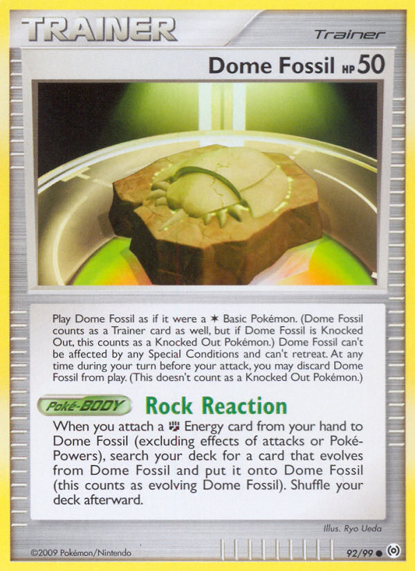 Dome Fossil – Arceus 92/99 Pokémon card