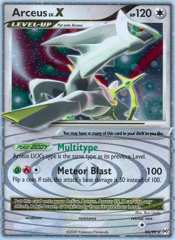 Arceus LV.X – Arceus 95/99 Pokémon card