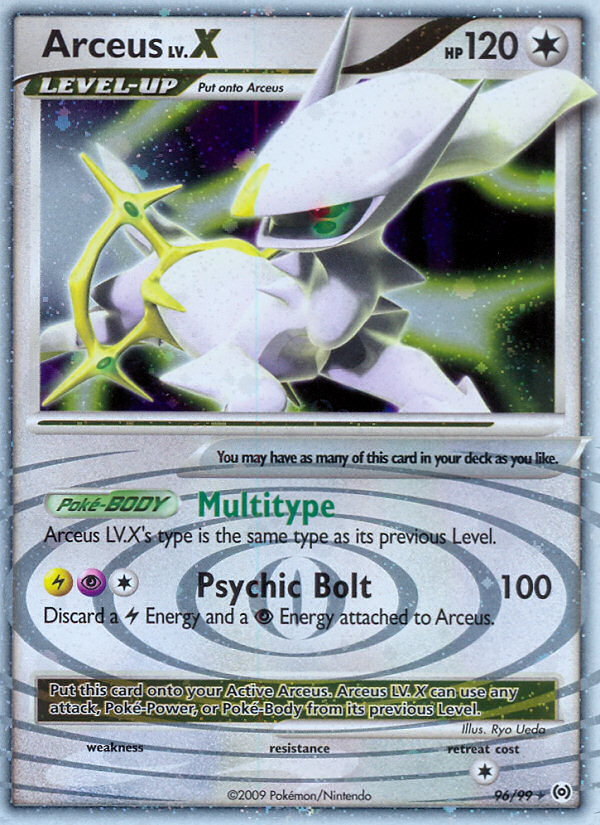 Arceus LV.X – Arceus 96/99 Pokémon card