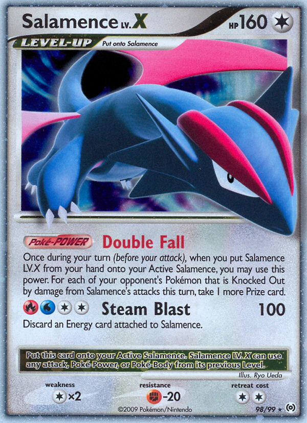 Salamence LV.X – Arceus 98/99 Pokémon card