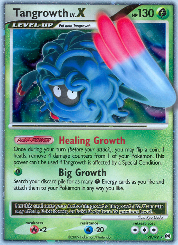 Tangrowth LV.X – Arceus 99/99 Pokémon card