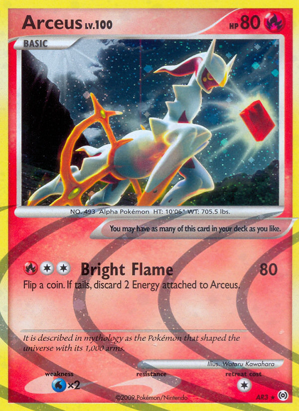 Arceus – Arceus AR3 Pokémon card