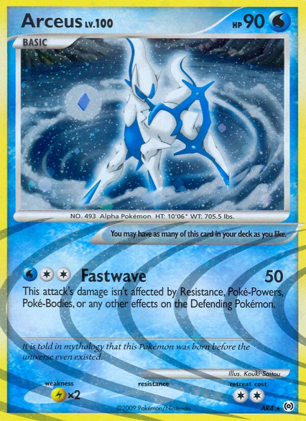 Arceus – Arceus AR4 Pokémon card