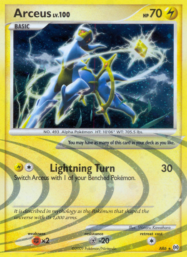 Arceus – Arceus AR6 Pokémon card