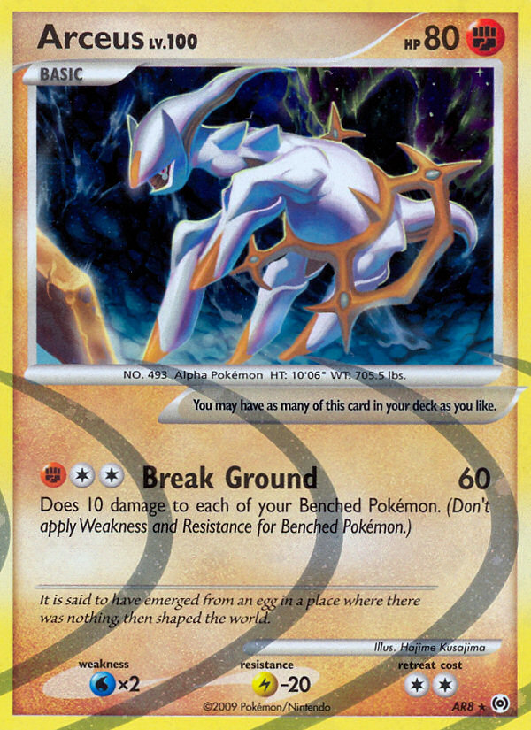 Arceus – Arceus AR8 Pokémon card