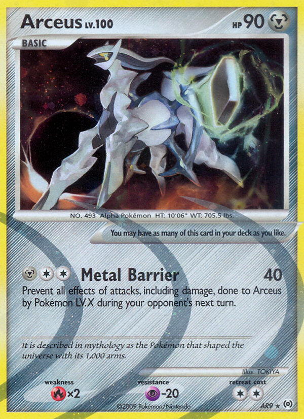 Arceus – Arceus AR9 Pokémon card