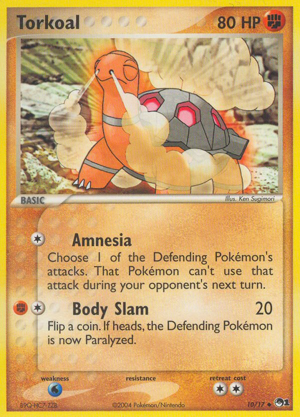 Torkoal – POP Series 1 10/17 Pokémon card