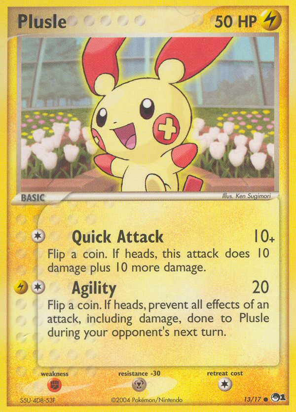 Plusle – POP Series 1 13/17 Pokémon card