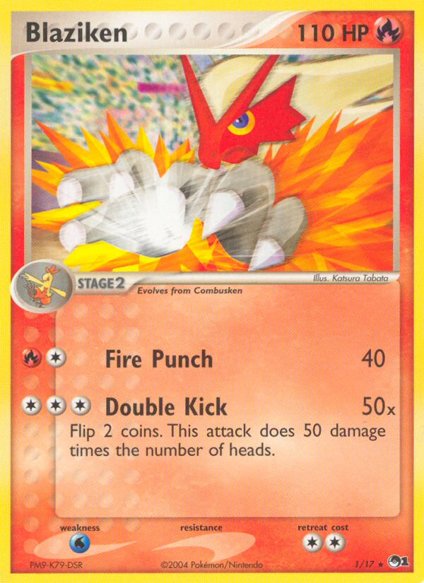 Blaziken – POP Series 1 1/17 Pokémon card