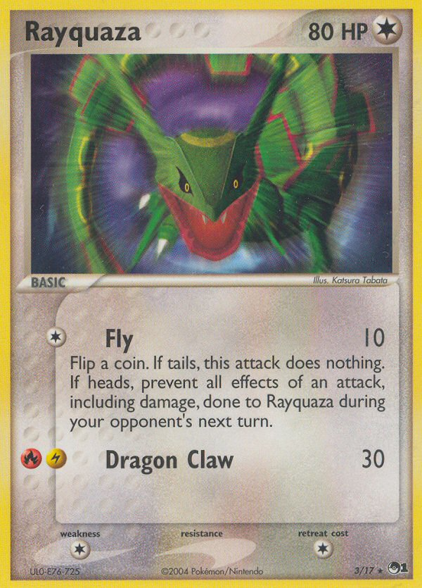 Rayquaza – POP Series 1 3/17 Pokémon card