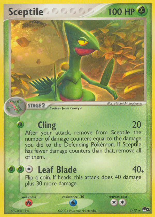 Sceptile – POP Series 1 4/17 Pokémon card