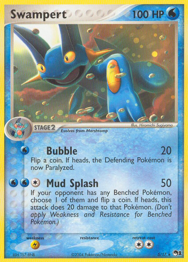 Swampert – POP Series 1 5/17 Pokémon card