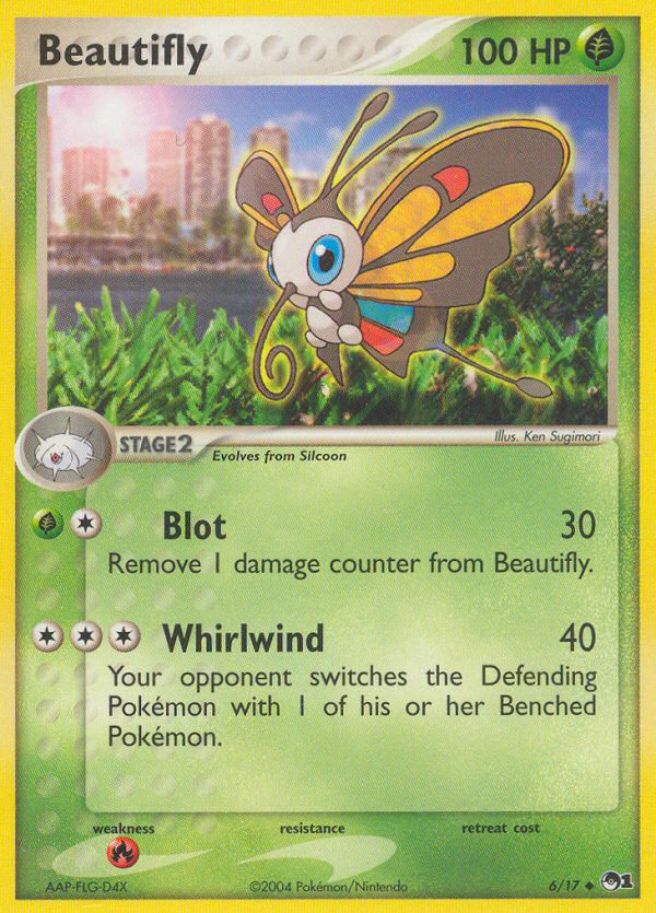 Beautifly – POP Series 1 6/17 Pokémon card