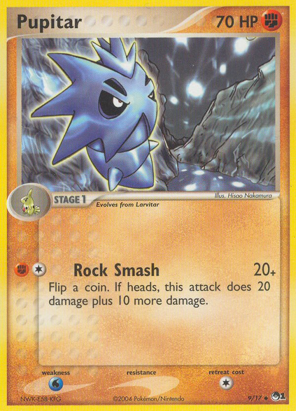 Pupitar – POP Series 1 9/17 Pokémon card