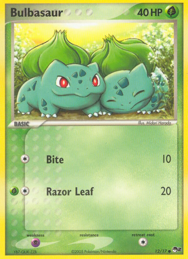 Bulbasaur – POP Series 2 12/17 Pokémon card
