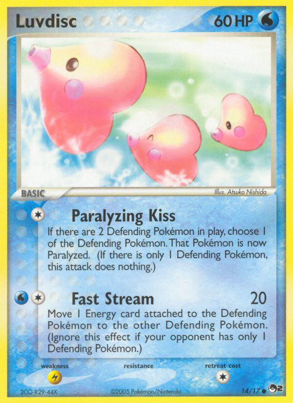 Luvdisc – POP Series 2 14/17 Pokémon card