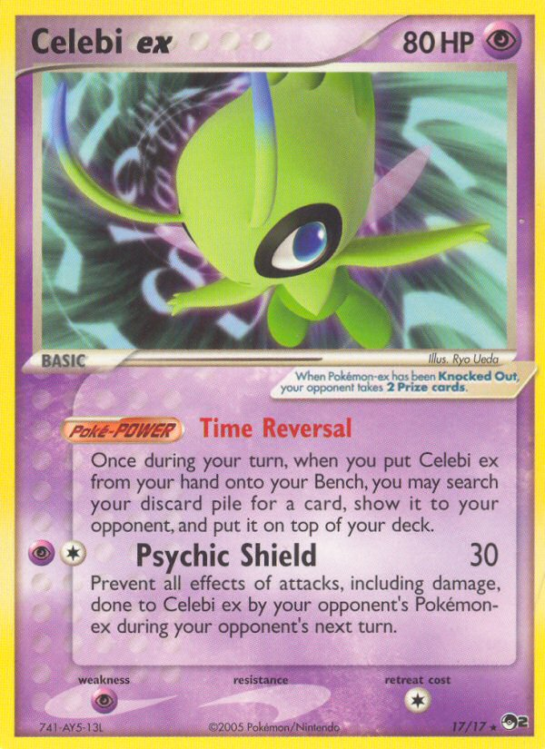Celebi ex – POP Series 2 17/17 Pokémon card