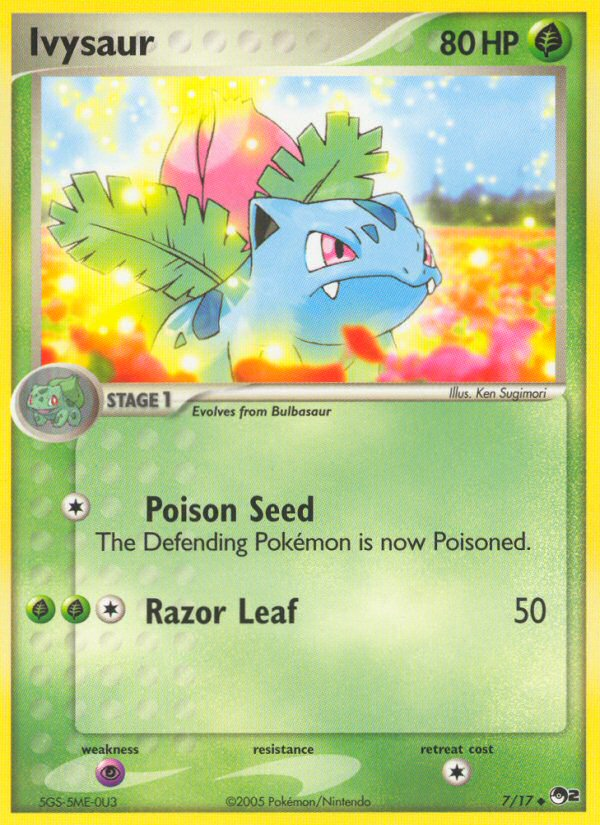 Ivysaur – POP Series 2 7/17 Pokémon card
