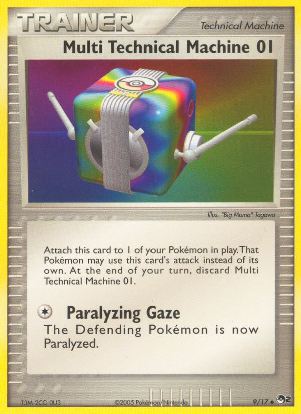 Multi Technical Machine 01 – POP Series 2 9/17 Pokémon card