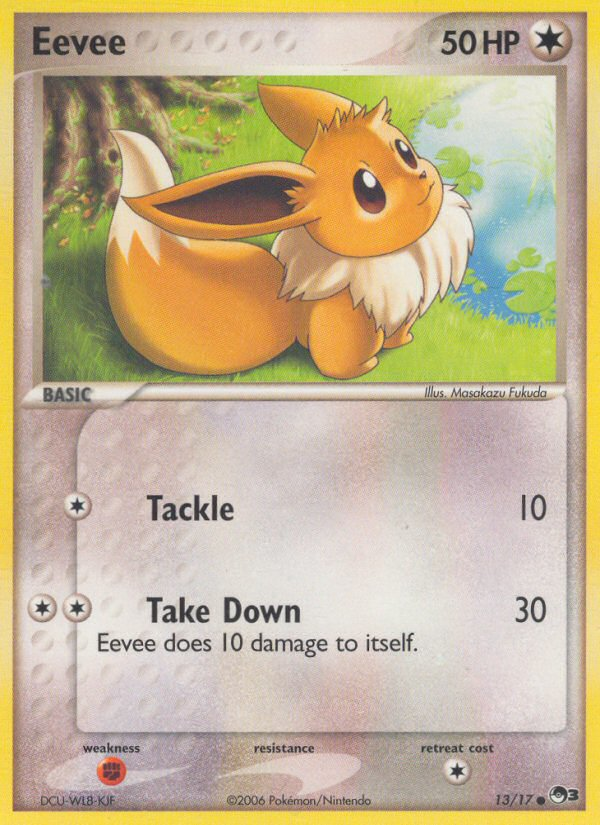 Eevee – POP Series 3 13/17 Pokémon card