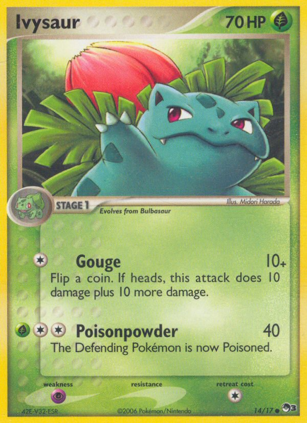 Ivysaur – POP Series 3 14/17 Pokémon card