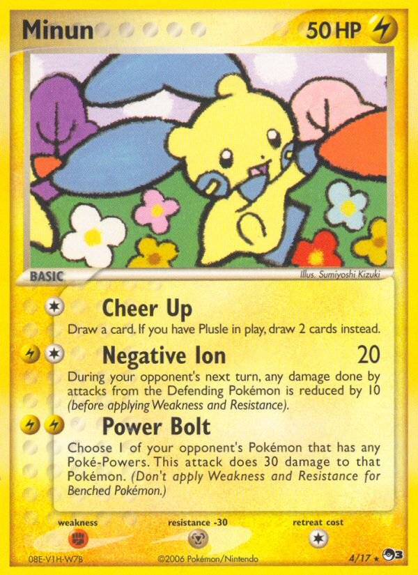 Minun – POP Series 3 4/17 Pokémon card