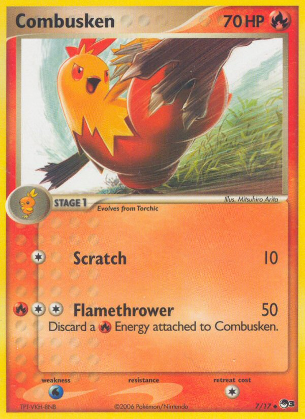 Combusken – POP Series 3 7/17 Pokémon card
