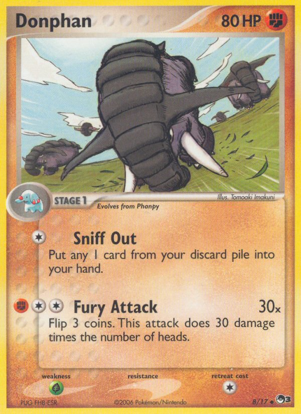 Donphan – POP Series 3 8/17 Pokémon card