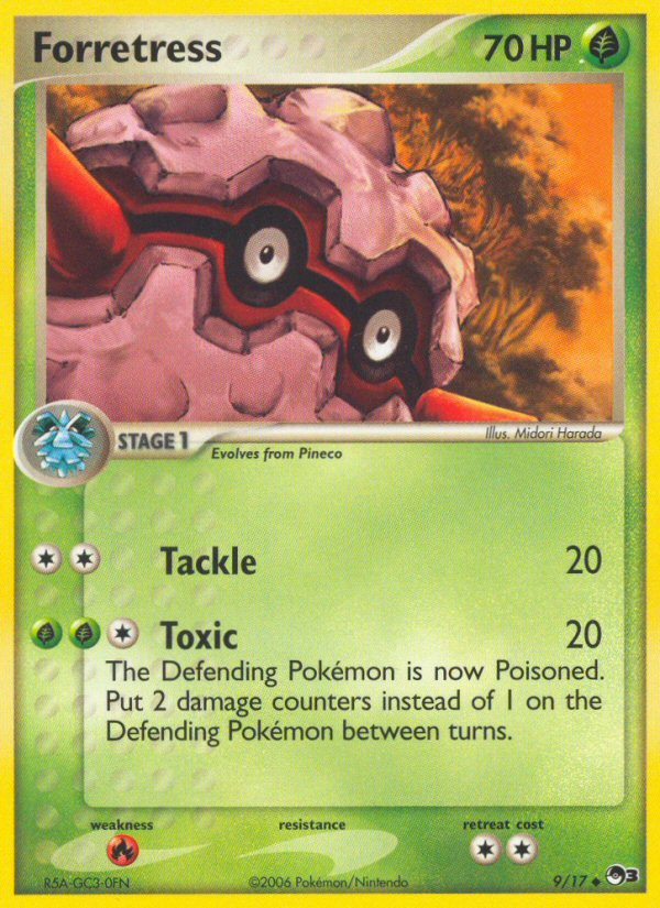 Forretress – POP Series 3 9/17 Pokémon card