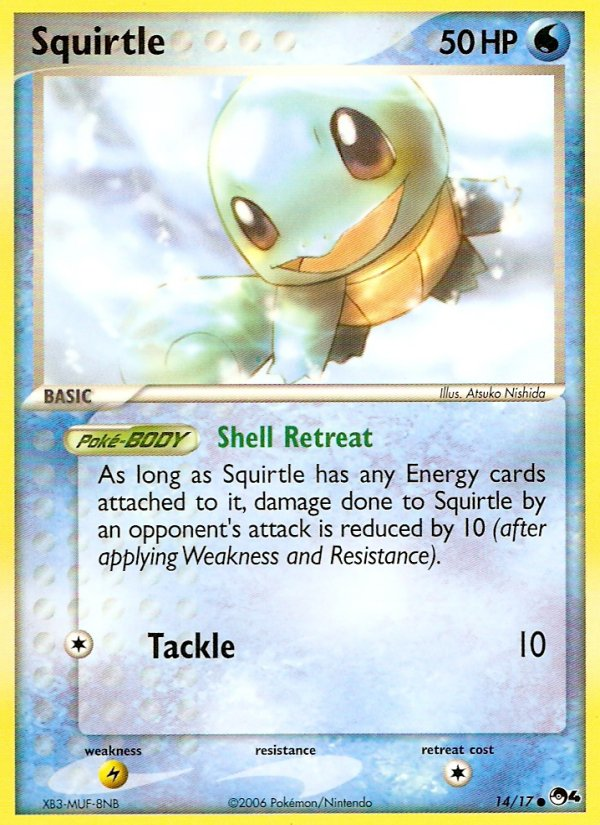 Squirtle – POP Series 4 14/17 Pokémon card