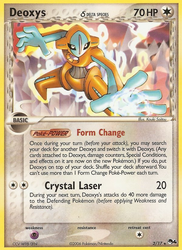 Deoxys δ – POP Series 4 2/17 Pokémon card
